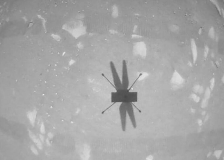 La NASA difunde el video del segundo vuelo histórico del helicóptero Ingenuity en Marte