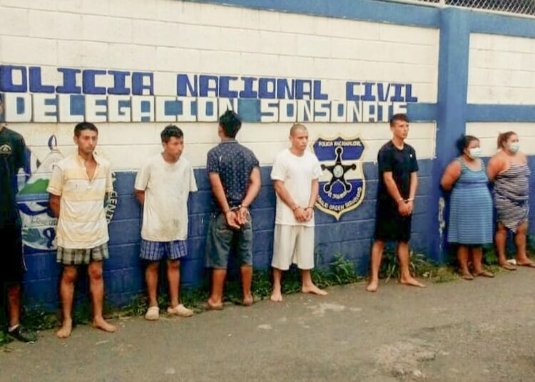 Operativo de la PNC permite captura de siete delincuentes en Sonsonate