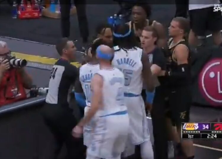 (VIDEO) La escandalosa pelea en juego Lakers-Raptors entre Dennis Schroder y DG Anunoby