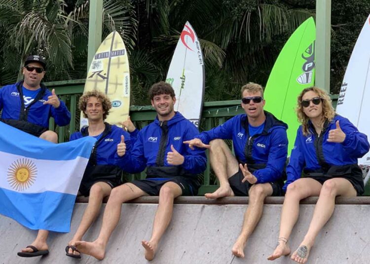 La selección argentina de surf se estrena en el país