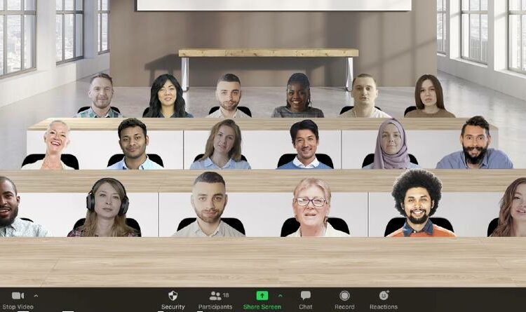 Zoom lanzó Vista inmersiva, una opción que permite ver hasta a 25 participantes en una misma sala