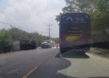 Grave accidente deja varios lesionados en carretera Litoral, Usulután