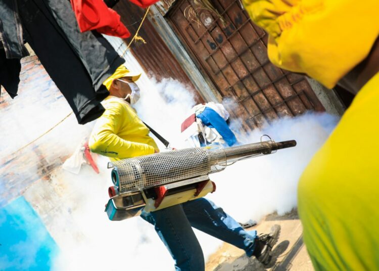 Realizan mega jornada de fumigación en diferentes lugares de San Salvador