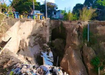 MOP comienza gestión para reparar peligrosa cárcava en Las Cañas, Ilopango