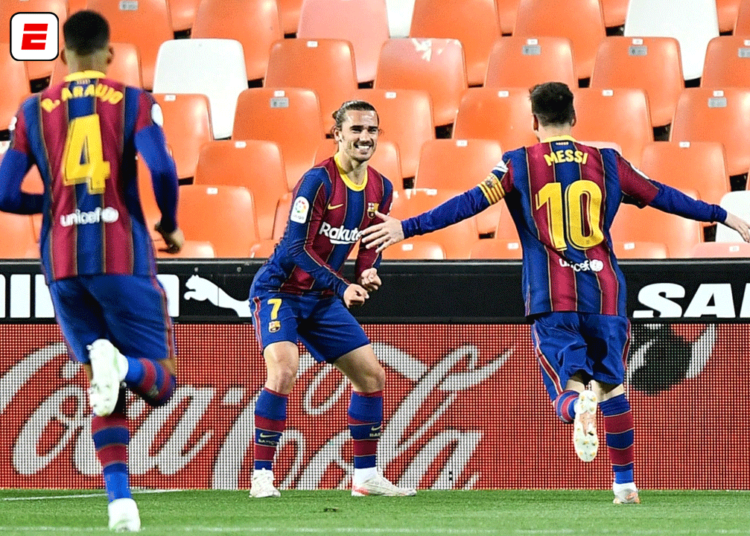 Barcelona venció al Valencia en un duelo clave en la lucha por el título