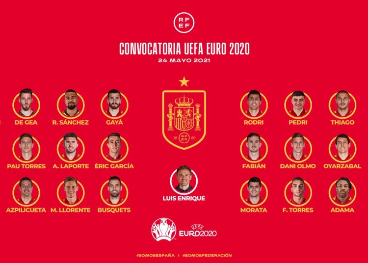 Luis Enrique presentó la lista de España para la Eurocopa, dejó fuera a los jugadores del Real Madrid