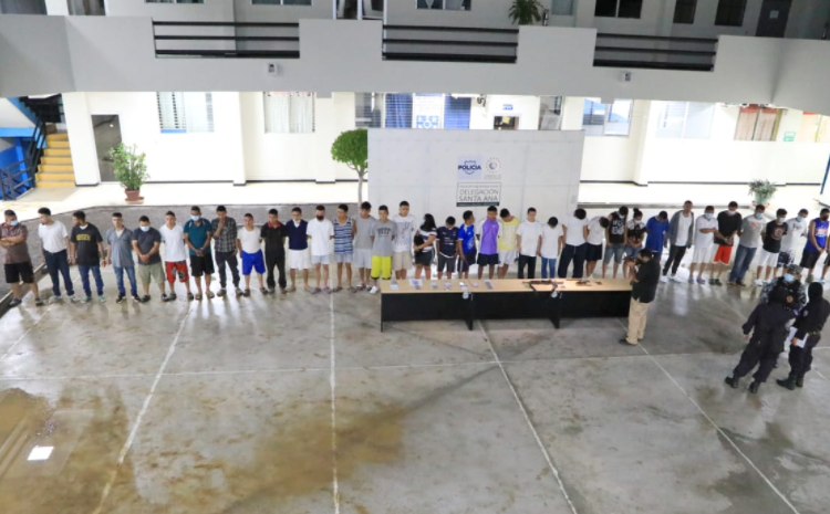 PNC ejecuta Operación Santa Ana Segura capturando a 43 terroristas por múltiples delitos