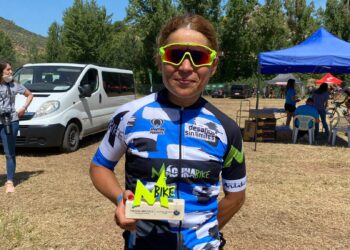 La ciclista salvadoreña Evelyn García ganó la primera etapa de Mágina Bike Vuelta a Jaén en España