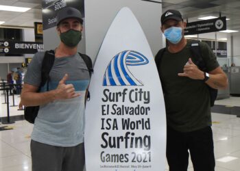 Delegaciones internacionales siguen llegando para participar de Surf City El Salvador ISA World Surfing Games 2021