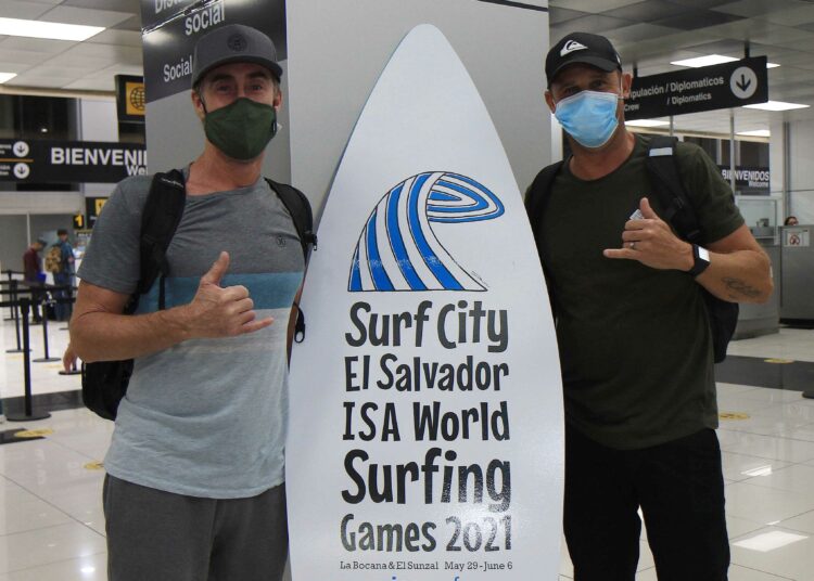 Delegaciones internacionales siguen llegando para participar de Surf City El Salvador ISA World Surfing Games 2021