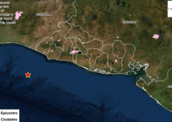 Siete sismos sacuden el occidente y centro de El Salvador, el más fuerte registró la magnitud de 5.9