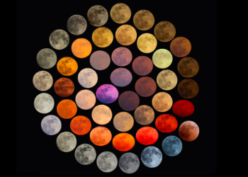 ¿De cuántos colores se puede ver la Luna?