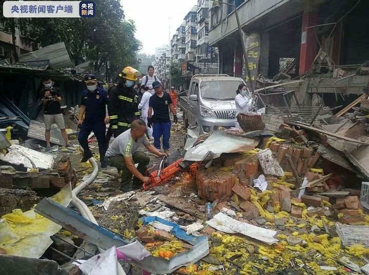 (VIDEO) Al menos 12 muertos por una explosión de gas en el centro de China