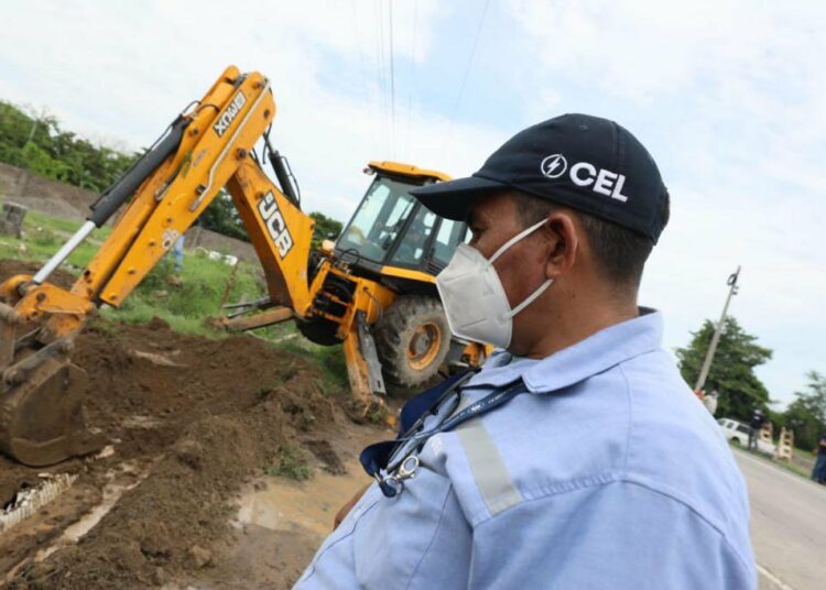 CEL realiza trabajos de mitigación en San Vicente