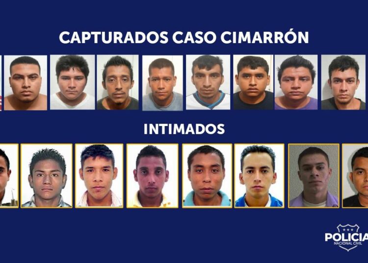 Envían a prisión provisional a 13 supuestos pandilleros de la MS del Cimarrón, acusados de asesinato y desaparición de personas