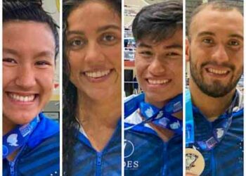 Nadadores salvadoreños obtienen dos medallas de oro, dos de plata y una de bronce en el CCCAN 2021 que se realiza en Puerto Rico