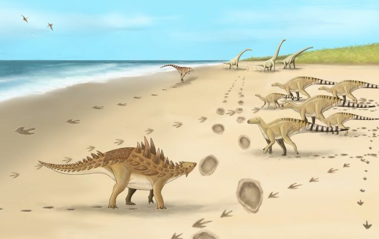 Descubren las huellas de los últimos dinosaurios que caminaron por Reino Unido hace 110 millones de años