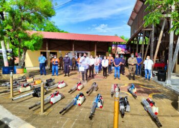 Protección Civil continúa trabajando en la mega jornada de fumigación