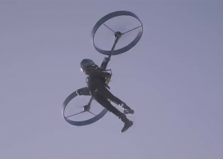 (VIDEO) Realizan el primer vuelo de prueba de la mochila propulsora CopterPack