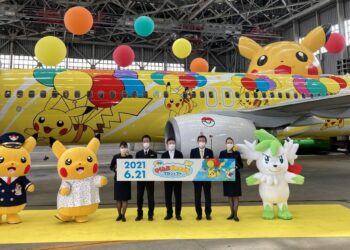 Japón lanza nuevo avión con un diseño inspirado en Pikachu