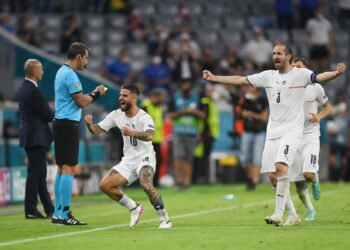 Italia vence 2-1 a Bélgica y está en semifinales de la Eurocopa