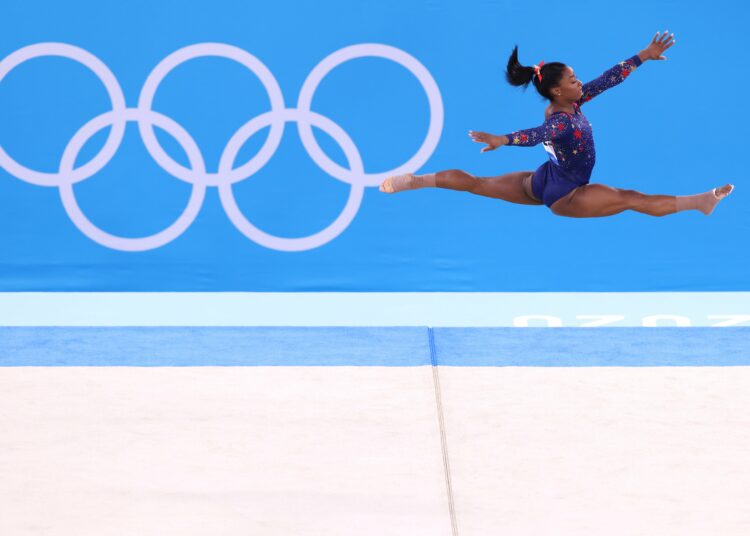 Simone Biles debutó en los Juegos Olímpicos de Tokio 2020