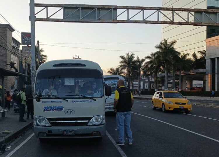 VMT verifica que transporte colectivo cumpla con las medidas de bioseguridad