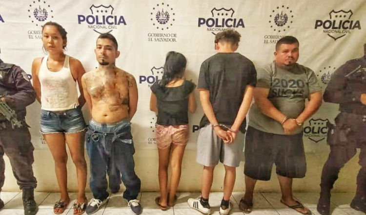 PNC captura a cinco terroristas por múltiples delitos en San Miguel