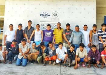 PNC captura en los últimos días a 56 terroristas en Santa Ana