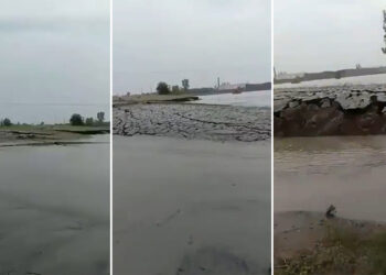 Graban en la India un extraño fenómeno donde la tierra se esta levantando