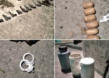 Delincuentes en la Tutunichapa escondían en barriles 10 armas cortas, 3 armas largas y droga