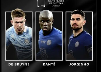 La UEFA anunció a N’Golo Kanté, Jorginho y Kevin De Bruyne como los mejores futbolistas de la temporada