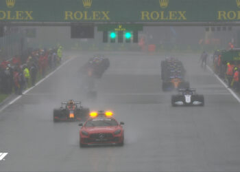 GP de Bélgica de Fórmula 1: solo hubo 3 vueltas con el auto de seguridad y dieron por terminada la carrera