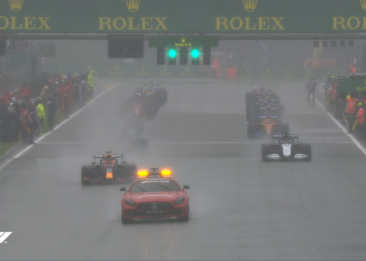 GP de Bélgica de Fórmula 1: solo hubo 3 vueltas con el auto de seguridad y dieron por terminada la carrera