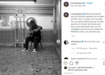 “Mentiría diciendo que me fue bien”: Ricardo Arjona cantó en el metro de Nueva York y nadie lo reconoció
