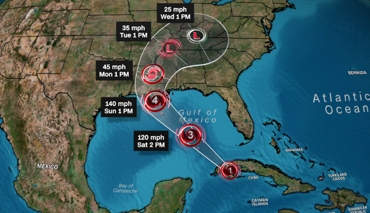 Huracán Ida impactó Cuba y llegará a Luisiana este fin de semana