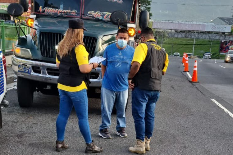 VMT verifica que trasporte colectivo cumpla medidas de bioseguridad