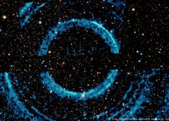 Detectan un inusual conjunto de anillos alrededor de un agujero negro