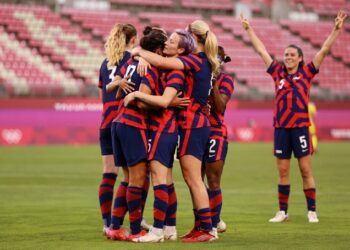 Estados Unidos venció en un vibrante partido Australia y se quedó con la medalla de bronce en el fútbol femenino de los Juegos Olímpicos