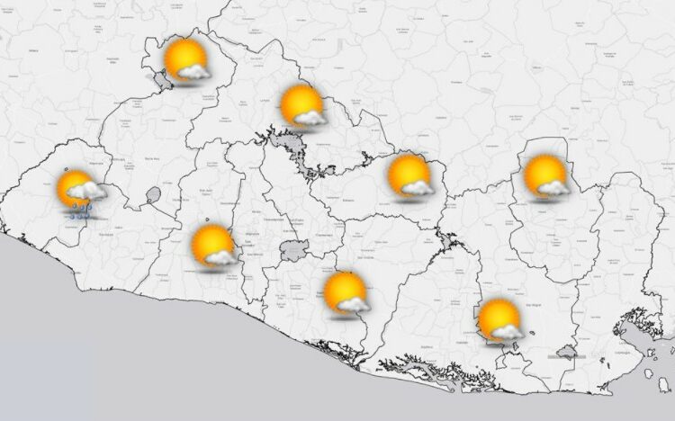 Para hoy se espera cielo nublado con posibilidad de precipitaciones