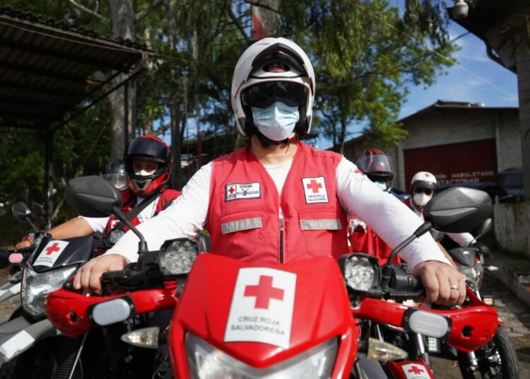 Cruz Roja motorizada brinda atención ante emergencias durante período vacacional