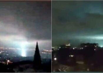 (VIDEOS) Qué fueron las luces que se vieron en el cielo durante el sismo de 7.1 en la CDMX