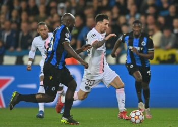 Con Messi, Neymar y Mbappé, el PSG no pudo ante el Brujas en la Champions League