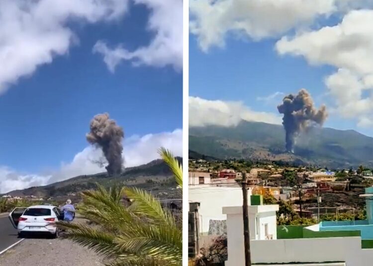 (VIDEOS) Entra en erupción un volcán en la isla española de La Palma