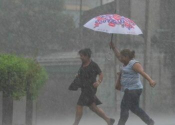 Chubascos y tormentas moderadas a partir de la tarde este jueves informó el Ministerio de Medio Ambiente