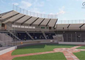 Presidente del INDES, Yamil Bukele, anunció proyecto para el mejoramiento del parque de pelota «Saturnino Bengoa»