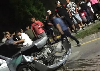 VIDEO | Carrera clandestina en el Paso del Jaguar termina en accidente y con personas lesionadas