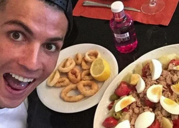 La dieta secreta de Cristiano Ronaldo a base de mariscos y con un ingrediente clave para quemar calorías