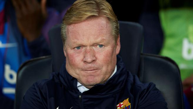 El DT del Barcelona Ronald Koeman seguirá contra el Atlético de Madrid