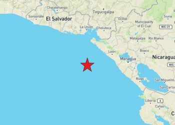 Un fuerte sismo de 6.5 grados se registró frente a la costa oeste de Nicaragua